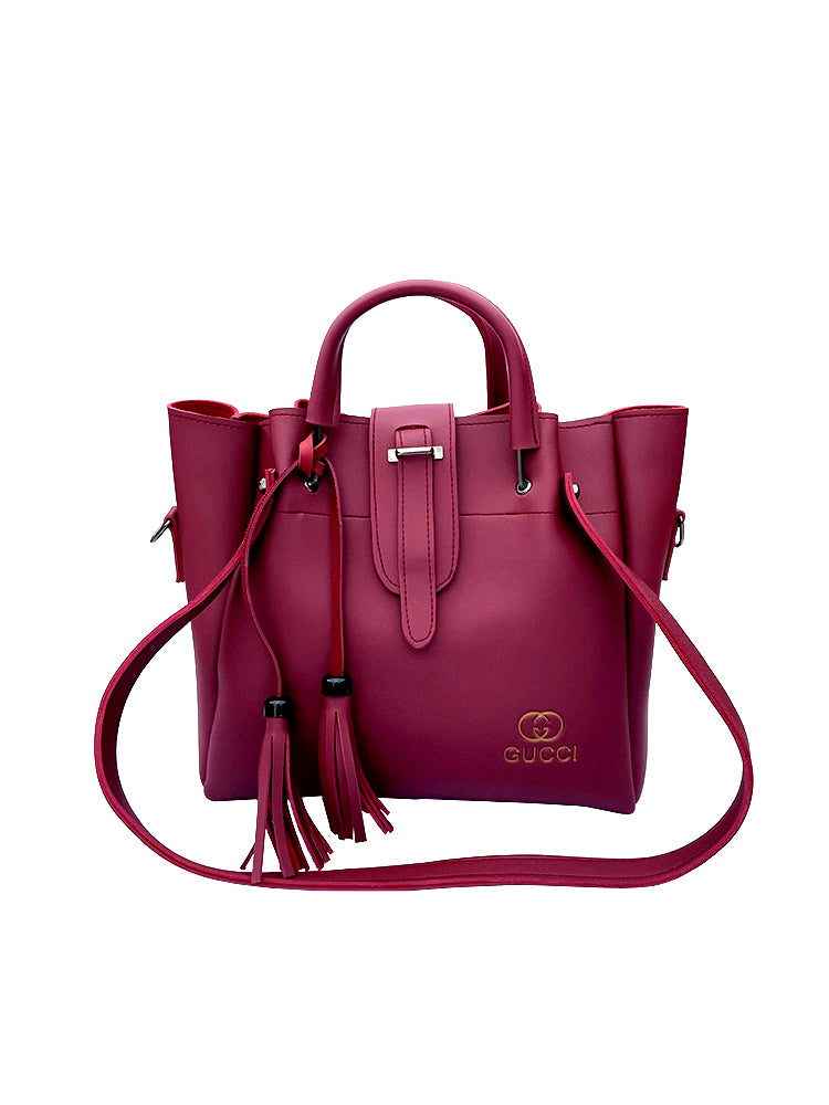 Premium 3-Piece Faux Leather Ladies Handbag Set